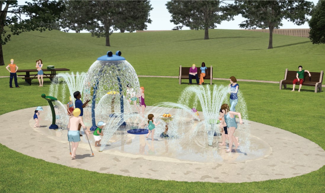 Linden Splash Pad Rendering