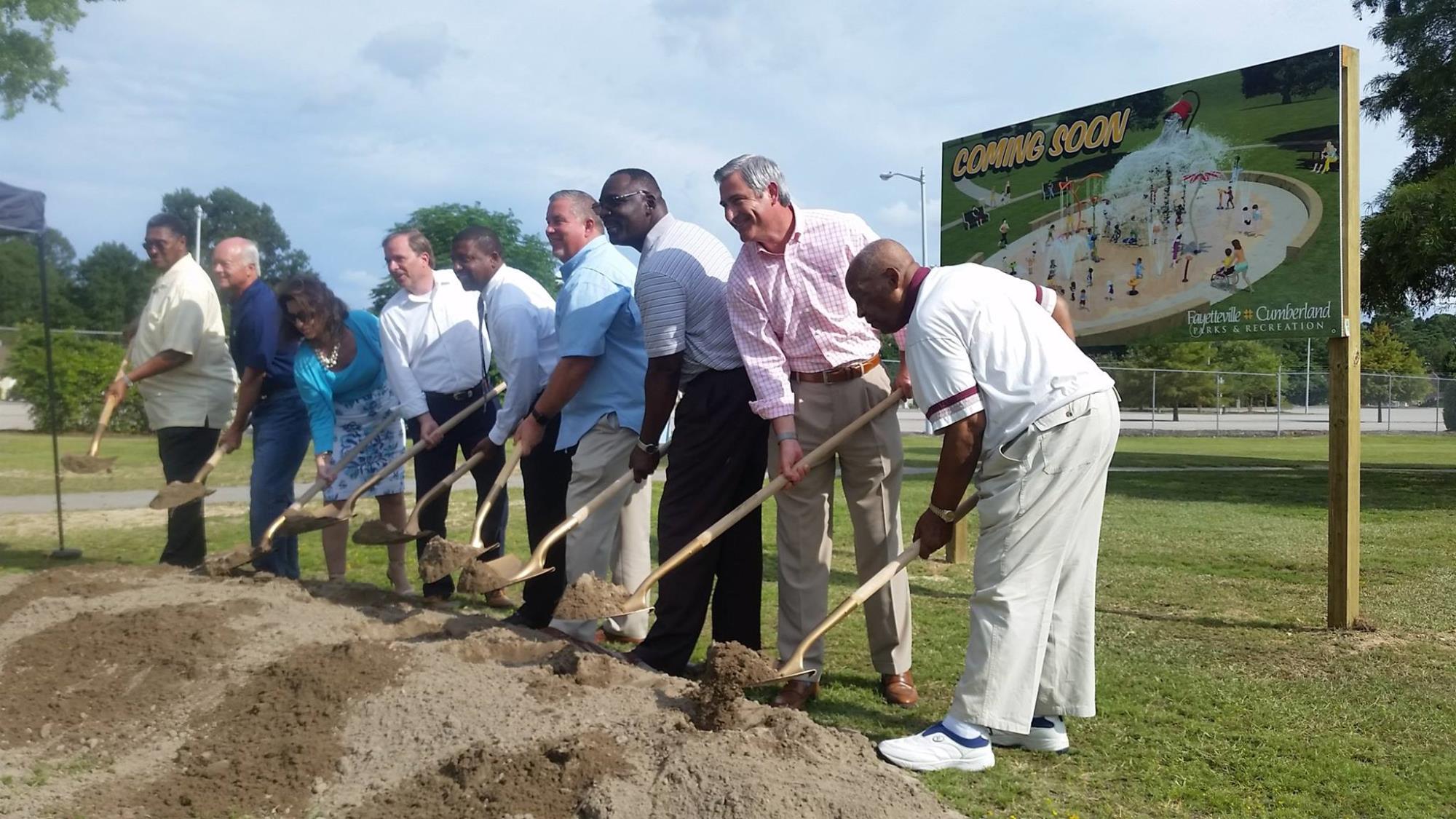 Kiwanis Splash Pad Groundbreaking